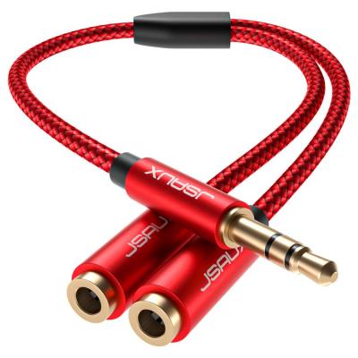 3.5mm Male TRS to 2 Dual 3.5mm