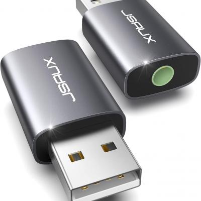USB to 3.5mm Jack Audio Adapter