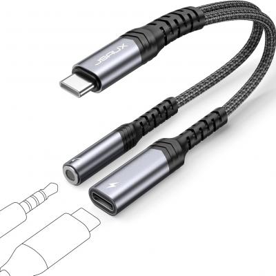 USB C to 3.5mm audio jack and Charger Adapter