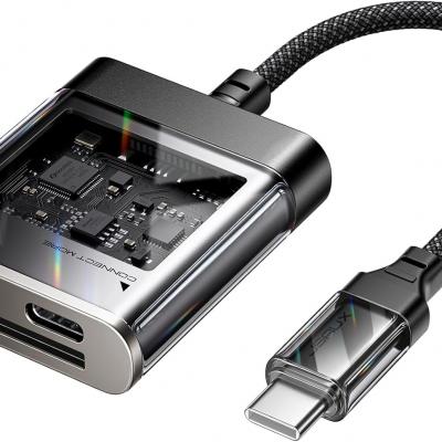 3-in-1 USB C SD Card Reader